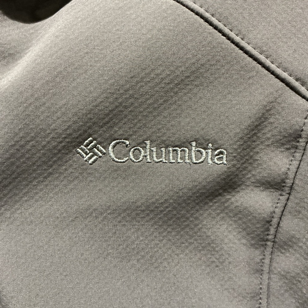 Columbia Omni Wind Charcoal Softshell Fleece Lined Jacket